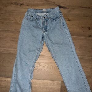 Light Blue Women's High-Rise Straight Jeans - LL Bean